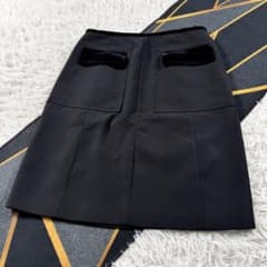 トムフォード期】グッチ 台形スカート ブラック ベロア XL VV300