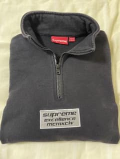 値下げ　シュプリーム　supreme スエット　ハーフジップスエット　ブラックのサムネイル