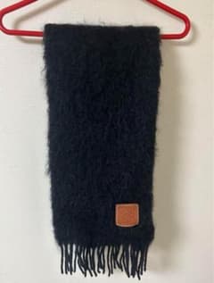 LOEWE  ロエベ  モヘア マフラー ブラック 黒のサムネイル
