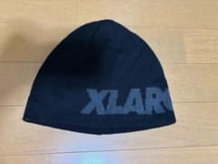 XLARGE ニット帽 ビーニー ブラックのサムネイル