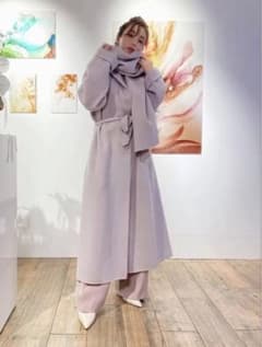♡eimy istoire♡マフラーセットエアリーガウンコートのサムネイル