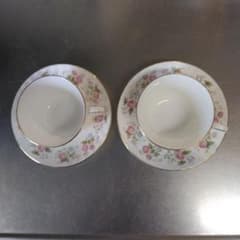 MINTON ティーカップ＆ソーサー 2客セット 花柄のサムネイル