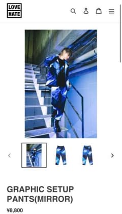SKY-HI LOVE/HATE GRAPHIC SETUP PANTSのサムネイル