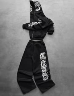 セットアップ パーカー swag opium y2k hoodie ブラックのサムネイル