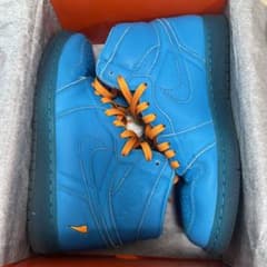 NIKE AIR JORDAN 1 RETRO HI 青/オレンジ 26.5cmのサムネイル