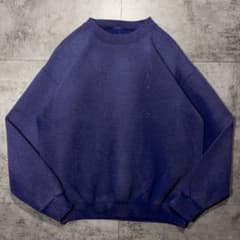 1990s USA製 無地スウェット 茄子コン　L フェード ヴィンテージのサムネイル