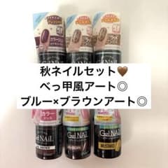 新品未開封/秋ネイルジェル 6本セット/べっ甲・ニュアンスアレンジ◎のサムネイル