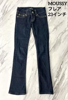 《 美品 》 moussy flare マウジー フレア インディゴブルー 23のサムネイル