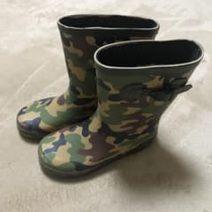 長靴 レインブーツ キッズ　迷彩柄のサムネイル