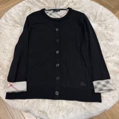 美品✨バーバリー　y2k ホースロゴ　カーディガン　ロング　Burberry Burberry バーバリー 3L2XLカーディガン ホースロゴ大きいサイズ