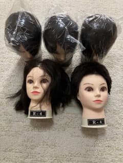 美容師用 カットウィッグ R-4 5体セットのサムネイル