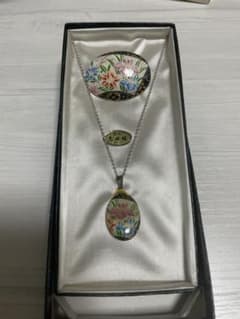 丸谷焼　ネックレス　ブローチのサムネイル