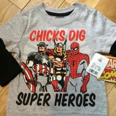 新品 タグ付き！ロンT アメリカ＆ミッキーTシャツのサムネイル