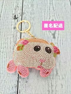 【PUIPUIモルカー】ローズ キラキラ キーチャーム マスコット クリーナー