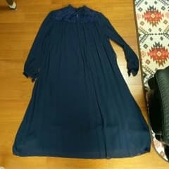 ネイビー　ロングワンピースのサムネイル