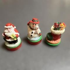 クリスマス サンタ 雪だるま ブーツ スタンプセット レトロ - メルカリ