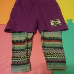 重ね着風パンツ90センチ！のサムネイル