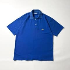70〜80s シュミーズラコステ フランス製 長袖 ポロシャツ XXL 刺繍ロゴ 70年代 70s 80年代 80s ラコステ フレラコ 長袖 紺 ネイビー