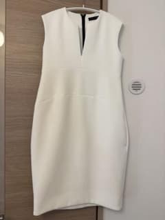 YOKOCHAN ホワイト　ノースリーブ　美品　人気 中古・古着通販】YOKO CHAN (ヨーコチャン) ノースリーブワンピース