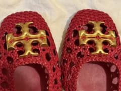 Tory Burch メッシュ フラットシューズ レッドのサムネイル
