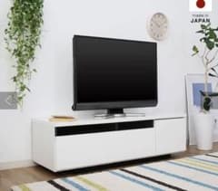 テレビ台　LOWYA   ホワイトテレビボードのサムネイル