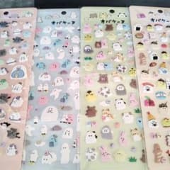 オバケーヌ　　ぷくぷくシール4シートセットのサムネイル