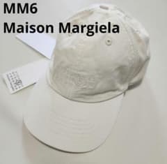 MM6 Maison Margiela ホワイト キャップ 新品 タグ付き - メルカリ