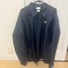 Champion コーチジャケット ネイビー L - メルカリ