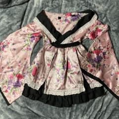 和装 ミニドレス 花魁 コスプレ 衣装 ピンクのサムネイル