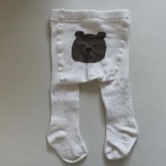 babyGAP くま　タイツ　アイボリー　0-12サイズのサムネイル