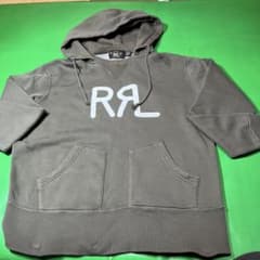 h*a様 ダブルアールエル 後付けパーカー モスグリーン 裏起毛のサムネイル