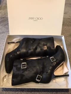 美品JIMMY CHOO ショートブーツ37 ブラックのサムネイル