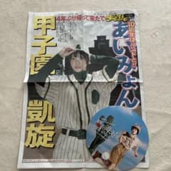 あいみょん　甲子園2日目　新聞のサムネイル