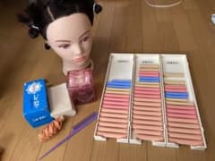 美容師国家試験ワインディング　コンテスト優勝ウィッグ付のサムネイル