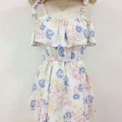 ♥(プロフ必読)様専用【値下げ、早い者勝ち】チューリップロンパースワンピースのサムネイル