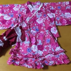 セパレート浴衣帯セット☆100フリル女の子のサムネイル