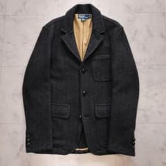 ポロラルフローレン ヘリンボーンツイードジャケット M スミクロ