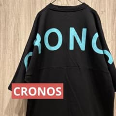 美品】CRONOS 高級ティファニーブルー半袖Tシャツ ブラック 古着 M