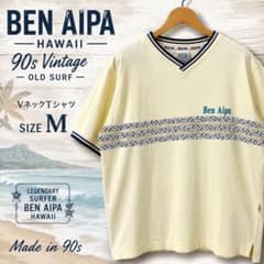 90s Ben Aipa HAWAII VネックTシャツ M オールドサーフ - メルカリ