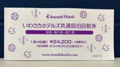 いわさきホテルズ共通宿泊回数券のサムネイル