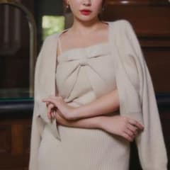 トップス Herlipto Lydie Ribbon-Tie Knit Ensemble Her lip to カーディガン Lydie Ribbon-Tie Knit Ensemble レディース