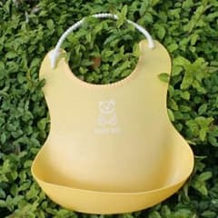 ★新品★ シリコンビブ イエロー  お食事スタイのサムネイル