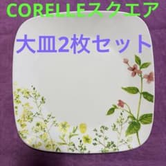 CORELLEコレール スクエアプレート大2枚セット プロヴァンスガーデン