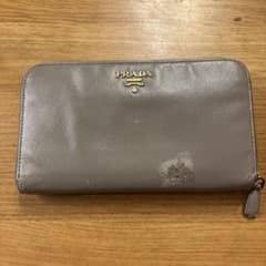 PRADA サフィアーノレザー 長財布 グレーのサムネイル