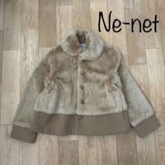 美品＊ネネットNe-netテディファーショートコート＊マタニティにも 