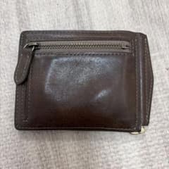 美品】土屋鞄 レザー マネークリップ 二つ折り財布 オリーブ - メルカリ