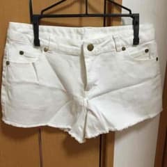 白デニムショーパンのサムネイル
