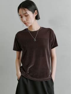 MIESROHE シアーベロアコンパクトT ブラウン 半袖 Tシャツ - メルカリ