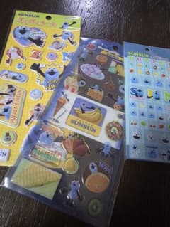 PUPPET SUNSUN 푸쿠푸쿠 씰 라메 씰 타일 씰 3 세트