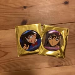 名探偵コナン 場面写 ホログラム缶バッジ 工藤新一 毛利蘭2点セットのサムネイル